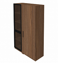 Шкаф с гардеробным отделением и стеклянными дверьми TS-48+TS-07.1+TS-08.1