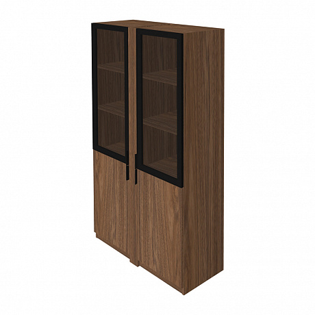 Шкаф комбинированный со стеклянными дверьми TS-40+TS-7.1(х2)+TS-08.1(х2)
